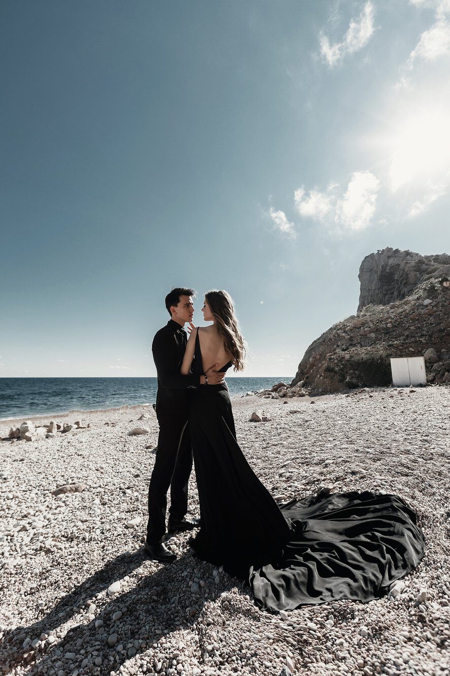 Braut am Meer